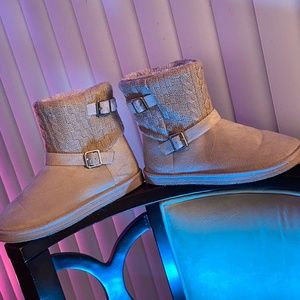 JustFab, Pink Boot, Size 9